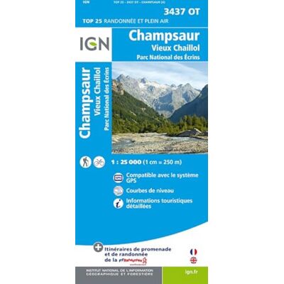 IGN 3437OT CHAMPSAUR - Publicité IGN 3437OT CHAMPSAUR - Publicité