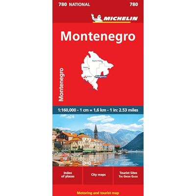 Michelin Montenegro Road and Tourist Map No 780 - Publicité Michelin Montenegro Road and Tourist Map No 780 - Publicité