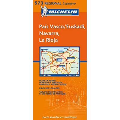 Michelin Travel Publications Carte REGIONAL Pais Vasco, Euskadi, Navarra, La Rioja - Publicité Michelin Travel Publications Carte REGIONAL Pais Vasco, Euskadi, Navarra, La Rioja - Publicité