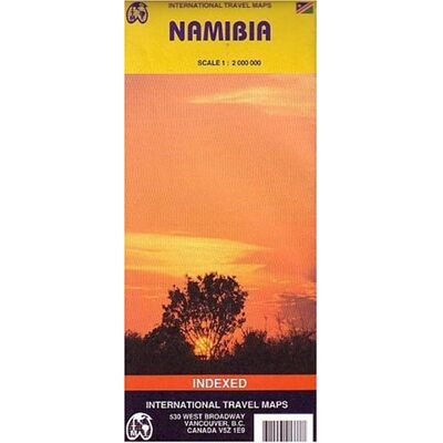 Cartes ITM Carte routière : Namibie Namibia (en anglais) - Publicité Cartes ITM Carte routière : Namibie Namibia (en anglais) - Publicité