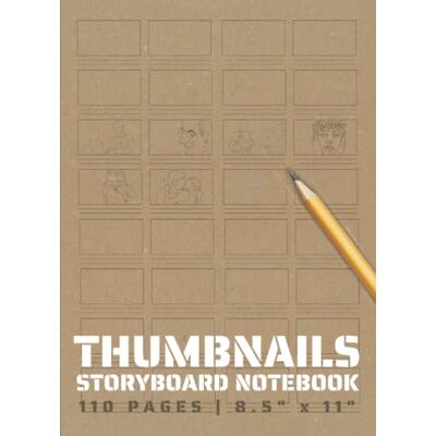 ProMediaBooks Thumbnails Storyboard Notebook: Small Storyboard Templates to Thumbnail Ideas for Directors, Cinematographers and Film Students (Storyboarding Paper) - Publicité ProMediaBooks Thumbnails Storyboard Notebook: Small Storyboard Templates to Thumbnail Ideas for Directors, Cinematographers and Film Students (Storyboarding Paper) - Publicité