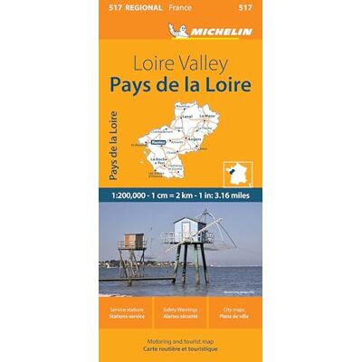 Michelin Regional France Loire Valley Map - Publicité Michelin Regional France Loire Valley Map - Publicité