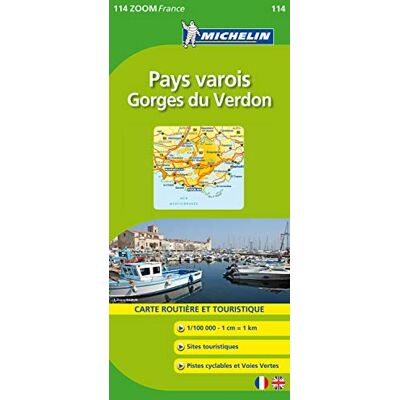 Collectif Michelin Carte ZOOM Pays Varois / Gorges du Verdon - Publicité Collectif Michelin Carte ZOOM Pays Varois / Gorges du Verdon - Publicité