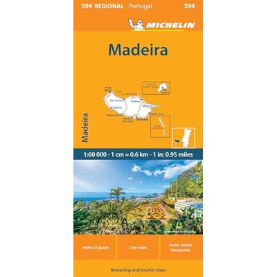 Michelin Portugal, Madeira Road and Tourist Map - Publicité Michelin Portugal, Madeira Road and Tourist Map - Publicité