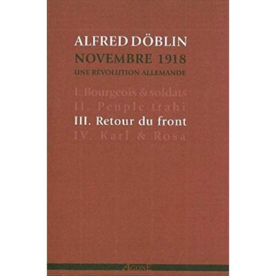 Döblin, Alfred Retour du front - Publicité Döblin, Alfred Retour du front - Publicité