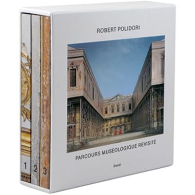 Polidori, Robert Coffret Parcours muséologique revisité: Tome 1, Transitional States ; Tome 2, Attempting to achieve an approximate order ; Tome 3, Upon closer scrutiny - Publicité Polidori, Robert Coffret Parcours muséologique revisité: Tome 1, Transitional States ; Tome 2, Attempting to achieve an approximate order ; Tome 3, Upon closer scrutiny - Publicité