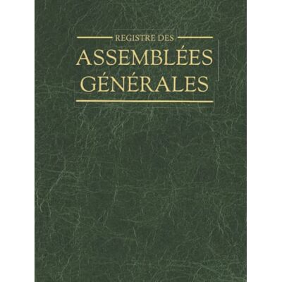 REGIPRO FR Registre des Assemblées Générales: obligatoire pour tout type de société ou association pour conserver les procès verbaux des délibérations 100 ... Large 21 cm X 28 cm Couverture Rigide Reliée - Publicité REGIPRO FR Registre des Assemblées Générales: obligatoire pour tout type de société ou association pour conserver les procès verbaux des délibérations 100 ... Large 21 cm X 28 cm Couverture Rigide Reliée - Publicité