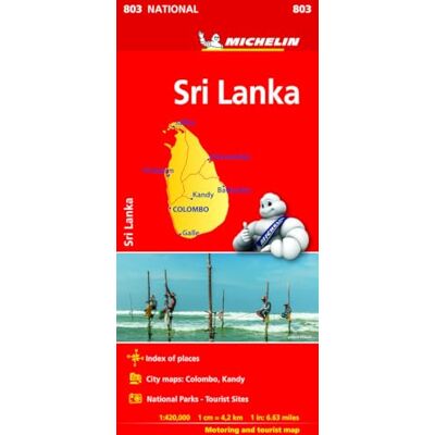 MICHELIN Sri Lanka National Map 803: Map - Publicité MICHELIN Sri Lanka National Map 803: Map - Publicité