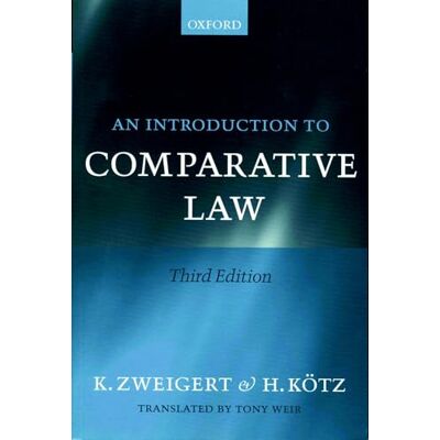 Zweigert, Konrad An Introduction To Comparative Law - Publicité Zweigert, Konrad An Introduction To Comparative Law - Publicité