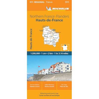 Michelin Regional France Nord-pas-de-calais, Picardy Map - Publicité Michelin Regional France Nord-pas-de-calais, Picardy Map - Publicité