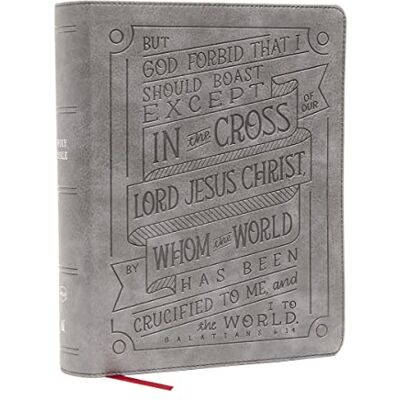 Thomas Nelson NKJV, Journal Reference Edition Bible, Verse Art Cover Collection, Leathersoft, Gray, Red Letter, Comfort Print: Let Scripture Explain Scripture. Reflect on What You Learn. Publicité Thomas Nelson NKJV, Journal Reference Edition Bible, Verse Art Cover Collection, Leathersoft, Gray, Red Letter, Comfort Print: Let Scripture Explain Scripture. Reflect on What You Learn. Publicité