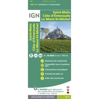 IGN TOP75037 SAINT MALO/COTE D'EMERAUDE/MONT SAINT-MICHEL - Publicité IGN TOP75037 SAINT MALO/COTE D'EMERAUDE/MONT SAINT-MICHEL - Publicité