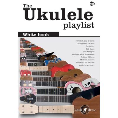 Collectif Ukulele playlist white book 33 rock & pop classics - Publicité Collectif Ukulele playlist white book 33 rock & pop classics - Publicité