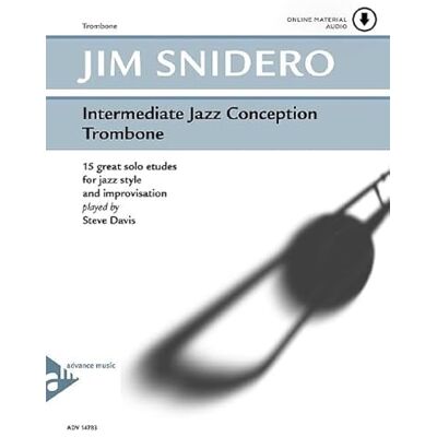 J., Snidero Intermediate jazz conception trombone +cd - Publicité J., Snidero Intermediate jazz conception trombone +cd - Publicité