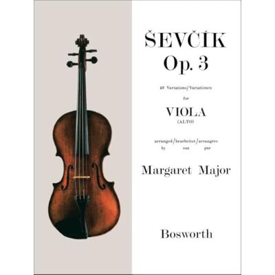 Sevcik, Otakar (arti Sevcik Op. 3: 40 Variations / Variationen for Viola (Alto). Publicité Sevcik, Otakar (arti Sevcik Op. 3: 40 Variations / Variationen for Viola (Alto). Publicité