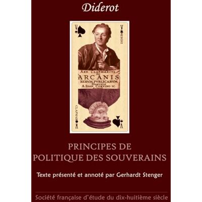 de Diderot Principes de politique des souverains - Publicité de Diderot Principes de politique des souverains - Publicité
