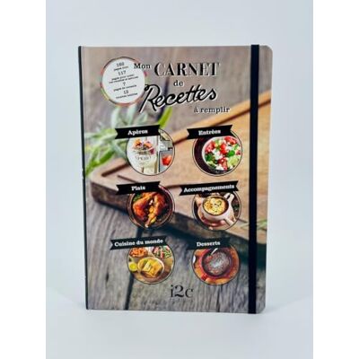 Collectif Mon Carnet de recette à remplir - Publicité Collectif Mon Carnet de recette à remplir - Publicité