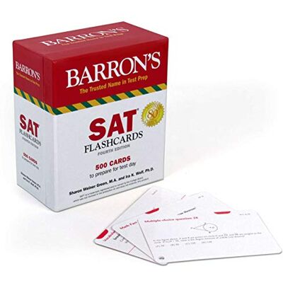Green M.A., Sharon Weiner SAT Flashcards: 500 Cards to Prepare for Test Day - Publicité Green M.A., Sharon Weiner SAT Flashcards: 500 Cards to Prepare for Test Day - Publicité