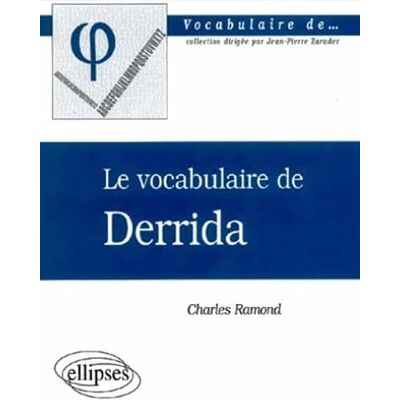 Ramond, Charles Vocabulaire de Derrida - Publicité Ramond, Charles Vocabulaire de Derrida - Publicité