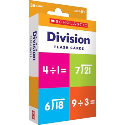 Scholastic Division Flash Cards - Publicité Scholastic Division Flash Cards - Publicité