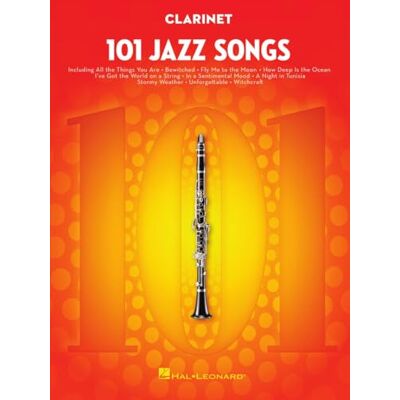Various 101 Jazz Songs Clarinet Partition Clarinette Standards Jazz Niveau Intermédiaire Songbook Jazz Classique Pour Élèves Professeurs Improvisation Récitals Hal Leonard Collection Complète Répertoire - Publicité Various 101 Jazz Songs Clarinet Partition Clarinette Standards Jazz Niveau Intermédiaire Songbook Jazz Classique Pour Élèves Professeurs Improvisation Récitals Hal Leonard Collection Complète Répertoire - Publicité