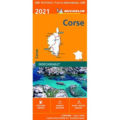 Michelin Carte Régionale Corse 2021 - Publicité Michelin Carte Régionale Corse 2021 - Publicité