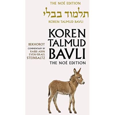 Steinsaltz, Adin Koren Talmud Bavli: Noe Edition, Tractate Bekhorot - Publicité Steinsaltz, Adin Koren Talmud Bavli: Noe Edition, Tractate Bekhorot - Publicité