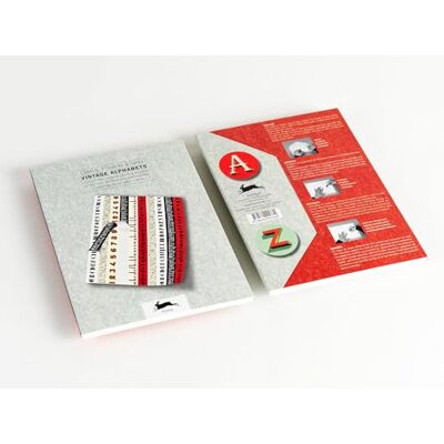 Pepin Press Vintage Alphabets: Label & Sticker Book - Publicité Pepin Press Vintage Alphabets: Label & Sticker Book - Publicité