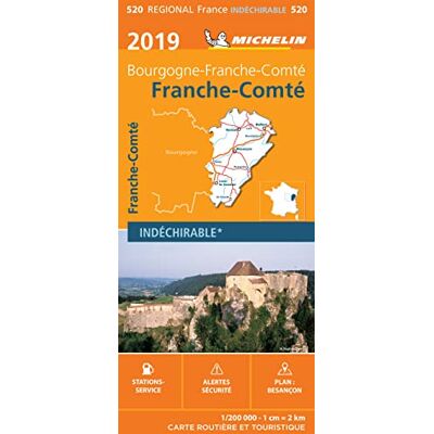 Michelin CARTE REGIONALE 520 FRANCHE COMTE 2019 - Publicité Michelin CARTE REGIONALE 520 FRANCHE COMTE 2019 - Publicité