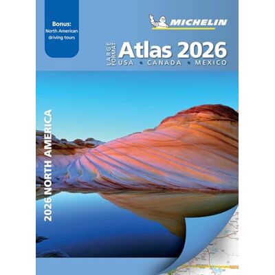 Michelin North America Large Format Road Atlas 2026: USA, Canada, Mexico; With Bonus: North American Driving Tours - Publicité Michelin North America Large Format Road Atlas 2026: USA, Canada, Mexico; With Bonus: North American Driving Tours - Publicité