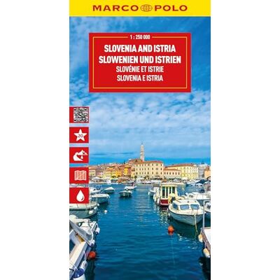 Slovenia and Istria Marco Polo Map - Publicité Slovenia and Istria Marco Polo Map - Publicité