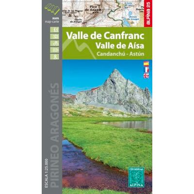 Vv Aa Valle de Canfranc-Aisa-Candanchu-Astun map&hiking guide (2022) - Publicité Vv Aa Valle de Canfranc-Aisa-Candanchu-Astun map&hiking guide (2022) - Publicité