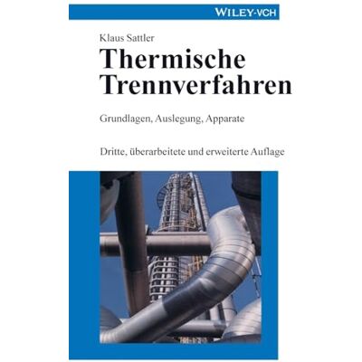 Sattler, Klaus Thermische Trennverfahren - Publicité Sattler, Klaus Thermische Trennverfahren - Publicité