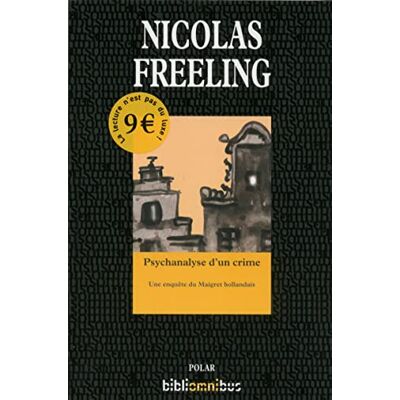 Freeling, Nicolas Psychanalyse d'un crime - Publicité Freeling, Nicolas Psychanalyse d'un crime - Publicité