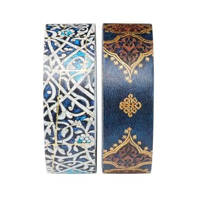 Ruban adhésif Washi Paperblanks Granada Turquoise/Safavide Indigo - Publicité Ruban adhésif Washi Paperblanks Granada Turquoise/Safavide Indigo - Publicité
