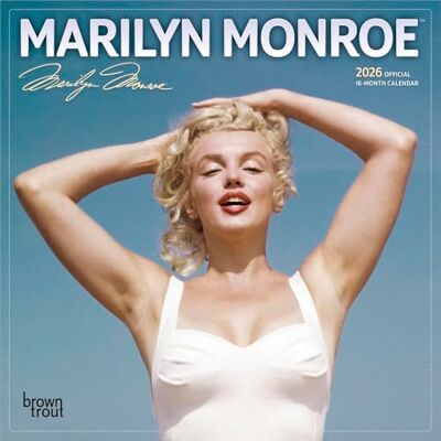 Marilyn Monroe Officiel Mini calendrier mural mensuel 2026 17,8 x 35,6 cm BrownTrout Actrice américaine américaine - Publicité Marilyn Monroe Officiel Mini calendrier mural mensuel 2026 17,8 x 35,6 cm BrownTrout Actrice américaine américaine - Publicité