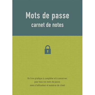 THEISSEN PETRA, PETRA Mots de passe: Carnet de notes - Publicité THEISSEN PETRA, PETRA Mots de passe: Carnet de notes - Publicité