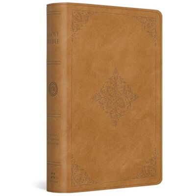 Holy Bible: Esv Bible Trutone, Nubuck Caramel, Fleur-de-lis Design - Publicité Holy Bible: Esv Bible Trutone, Nubuck Caramel, Fleur-de-lis Design - Publicité