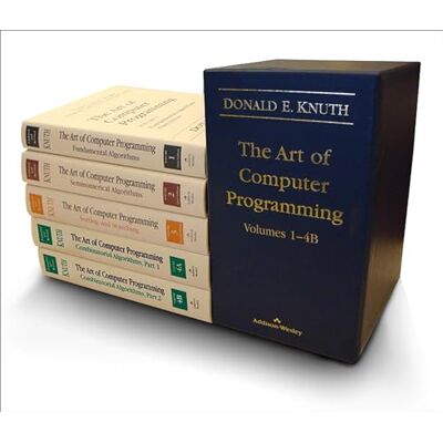 Knuth, Donald The Art of Computer Programming: Fundamental Algorithms / Seminumerical Algorithms / Sorting and Searching / Combinatorial Algorithms, Part 1 / Combinatorial Algorithms, Part 2 - Publicité Knuth, Donald The Art of Computer Programming: Fundamental Algorithms / Seminumerical Algorithms / Sorting and Searching / Combinatorial Algorithms, Part 1 / Combinatorial Algorithms, Part 2 - Publicité