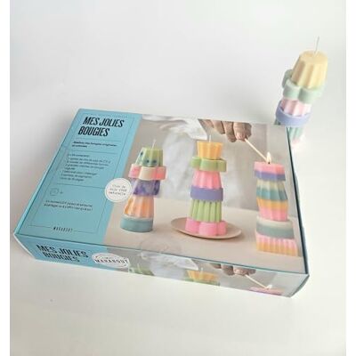 Collectif Kit mes jolies bougies: Réalisez des bougies originales et colorées - Publicité Collectif Kit mes jolies bougies: Réalisez des bougies originales et colorées - Publicité