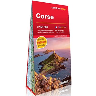 Corse 1/150.000 (carte grand format laminée) - Publicité Corse 1/150.000 (carte grand format laminée) - Publicité
