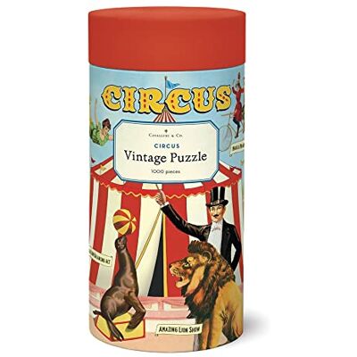 CAVALLINI & CO. Cavallini 1000 Piece Puzzle, Vintage Circus (PZL/Circus) - Publicité CAVALLINI & CO. Cavallini 1000 Piece Puzzle, Vintage Circus (PZL/Circus) - Publicité