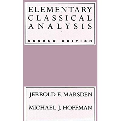 Marsden, Jerrold E. Elementary Classical Analysis - Publicité Marsden, Jerrold E. Elementary Classical Analysis - Publicité