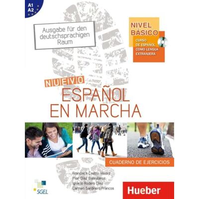 Castro Viúdez, Francisca Nivel Básico: Nuevo Español en marcha. Arbeitsbuch: Curso de español como lengua extranjera. Ausgabe für den deutschsprachigen Raum. Arbeitsbuch Cuaderno de ejercicios (mit Audio-CD) - Publicité Castro Viúdez, Francisca Nivel Básico: Nuevo Español en marcha. Arbeitsbuch: Curso de español como lengua extranjera. Ausgabe für den deutschsprachigen Raum. Arbeitsbuch Cuaderno de ejercicios (mit Audio-CD) - Publicité