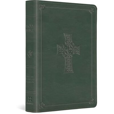 ESV Value Large Print Compact Bible (Trutone, Quiet Forest, Celtic Cross Design) - Publicité ESV Value Large Print Compact Bible (Trutone, Quiet Forest, Celtic Cross Design) - Publicité