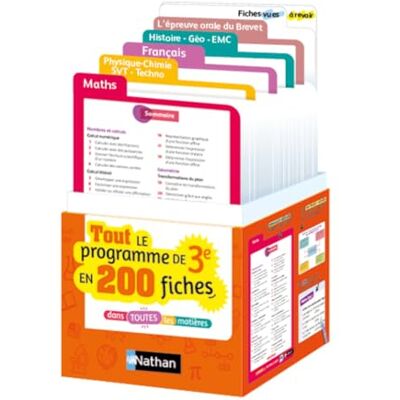 Fradet, Delphine Le Brevet, c'est dans la Boîte ! 200 fiches sur tout le programme de 3e Brevet 2027 - Publicité Fradet, Delphine Le Brevet, c'est dans la Boîte ! 200 fiches sur tout le programme de 3e Brevet 2027 - Publicité