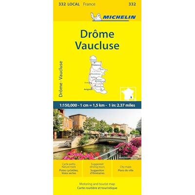 Drôme Vaucluse Michelin Local Map 332: Map - Publicité Drôme Vaucluse Michelin Local Map 332: Map - Publicité