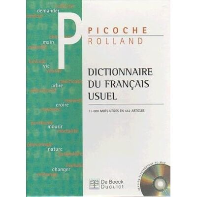 Picoche, Jacqueline Dictionnaire du français usuel CD-ROM/RESEAU - Publicité Picoche, Jacqueline Dictionnaire du français usuel CD-ROM/RESEAU - Publicité