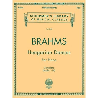 Brahms, Johannes (co Johannes brahms: hungarian dances piano - Publicité Brahms, Johannes (co Johannes brahms: hungarian dances piano - Publicité