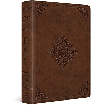 ESV Study Bible: English Standard Version, Saddle, TruTone, Ornament Design, Personal Size - Publicité ESV Study Bible: English Standard Version, Saddle, TruTone, Ornament Design, Personal Size - Publicité